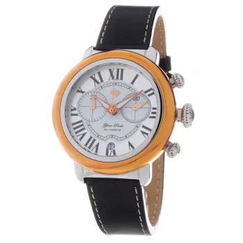 Zegarek damski GLAM ROCK GR77123 40mm Swiss Quartz Biała Skóra