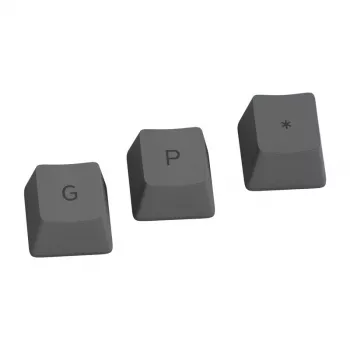 Glorious GPBT Keycaps - 115 PBT Keycaps, ISO, ES Layout, Black Ash