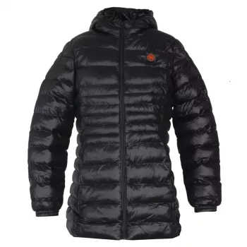 Glovii GTFBL Damska Ocieplana Kurtka Softshell z Ogrzewaniem Węglowym, 3 Tryby, Akumulator, Czarny