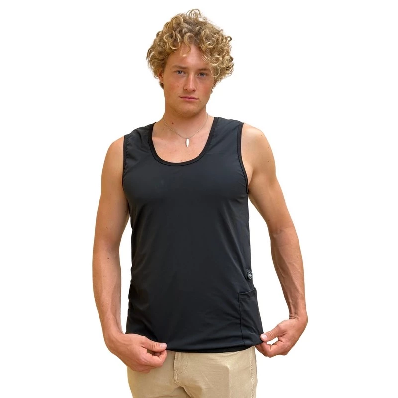 GLOVII GV2XL Kamizelka Ogrzewana - Unisex, Elastyczna, Zasilana USB, 5 Stref Ogrzewania, 3 Poziomy Ciepła, Czarna, S-2XL