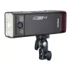 Godox AD200Pro II Zestaw Lampy Błyskowej Pocket Flash z Głowicą Bare Bulb i Fresnel, 200Ws, TTL/HSS, System 2.4GHz X