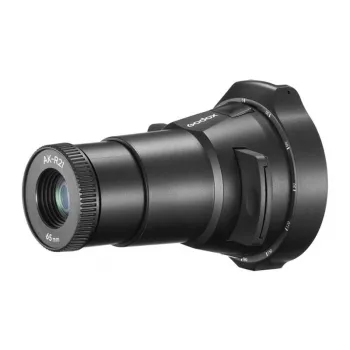 GODOX AK-R21 Nakładka projekcyjna do lamp błyskowych z okrągłą głowicą z obiektywem 65mm, 8 gobo, filtrami kolorowymi, mocowaniem magnetycznym