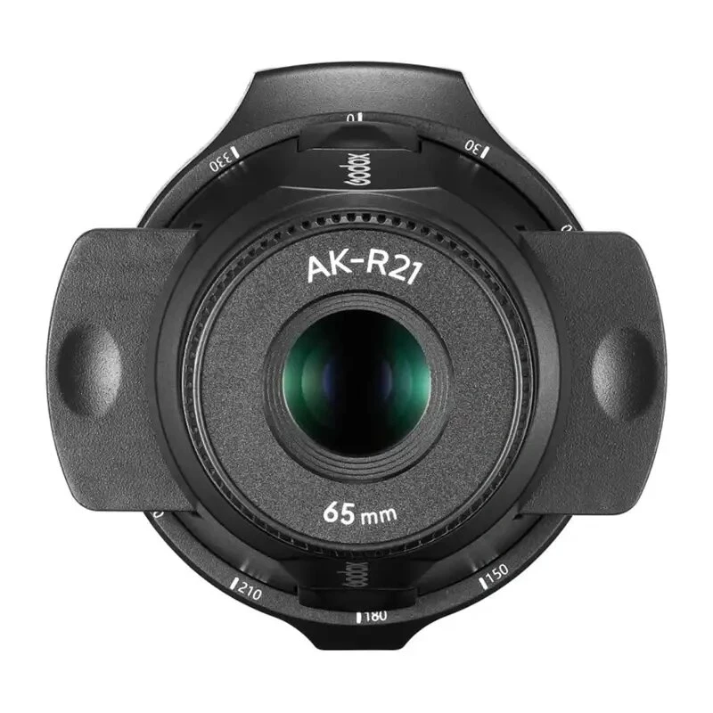 GODOX AK-R21 Nakładka projekcyjna do lamp błyskowych z okrągłą głowicą z obiektywem 65mm, 8 gobo, filtrami kolorowymi, mocowaniem magnetycznym