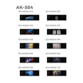Godox AK-S04 Zestaw Slajdów – 6 Stalowych Wzorów Gobo do Okrągłej Głowicy Lampa Błyskowej AK-R1
