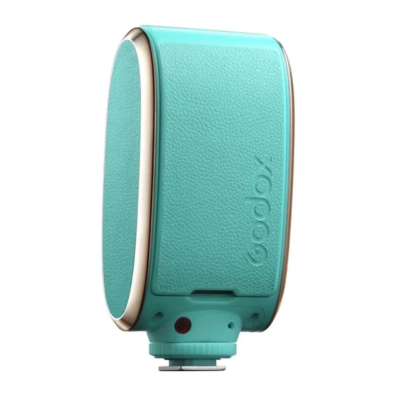 GODOX LUX Senior Flash (Zielony) Retro Lampa Błyskowa na Aparat z Trybami Auto/Ręcznym, Wbudowanym Akumulatorem, Wyświetlaczem OLED, Składanym Reflektorem