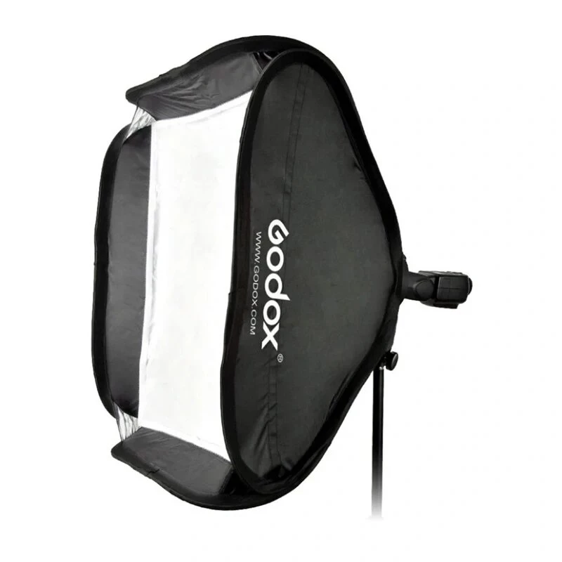 Godox SFGV8080 80x80cm Srebrna Softbox z Gridem i Mocowaniem Bowens, Grid 40°, Dyfuzory Wewnętrzny i Zewnętrzny, Szybki Montaż