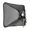 Godox SFGV8080 80x80cm Srebrna Softbox z Gridem i Mocowaniem Bowens, Grid 40°, Dyfuzory Wewnętrzny i Zewnętrzny, Szybki Montaż