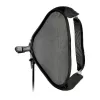 Godox SFUV5050 Składana Kwadratowa Softbox 50x50cm z Mocowaniem S-Type, Srebrnym Wnętrzem, Zdejmowanymi Dyfuzorami i Torbą Transportową