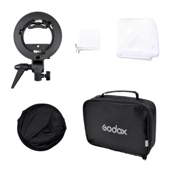Godox SFUV6060 uchwyt typu S do lampy błyskowej z softboxem 60x60cm i torbą zestaw