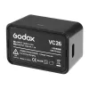 Godox VC26 Ładowarka USB-C do baterii lamp błyskowych V1 i V860III – Wejście 5V/2A, Wyjście 8.4V/1A, Wskaźnik LED, W zestawie kabel USB-A na USB-C