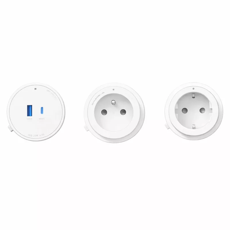 GONEO Power Track Adapter USB + USB-C Biały