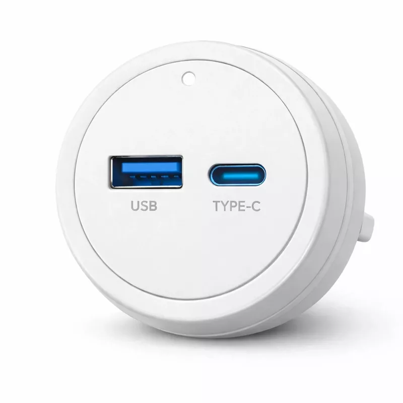 GONEO Power Track Adapter USB + USB-C Biały