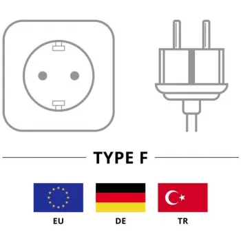Goobay 51320 Przewód zasilający sieciowy, wtyczka Schuko (kątowa) do gniazda IEC C13, czarny, 5 m