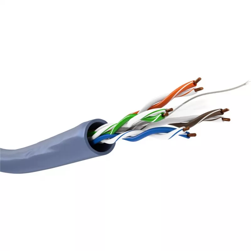 Goobay Cat 6a U/UTP Kabel sieciowy, 305 m, miedź lita, AWG 23, LSZH, niebieski (96097)