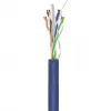 Goobay Cat 6a U/UTP Kabel sieciowy, 305 m, miedź lita, AWG 23, LSZH, niebieski (96097)
