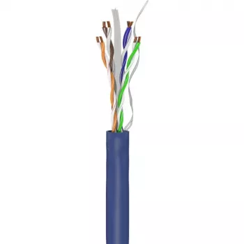 Goobay CAT 6a U/UTP Network Cable 50 m Blue - Solid Copper, AWG 23/1, LSZH (96092)
