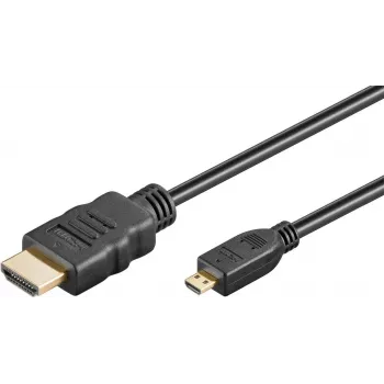 Goobay Ultra High-Speed HDMI Cable Micro-HDMI 8K 60 Hz 2 m Czarny