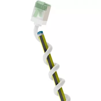 Goobay Ultraflexible CAT 8.1 Slim U/FTP Patch Cable, 0,5 m, biały, wyjątkowo krótkie złącza, 40 Gbps 74359