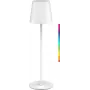 Goobay Bezprzewodowa Lampa Stołowa LED, Rozmiar M, 38 cm, RGBW, Biała (76568)
