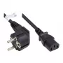 Good Connections Kątowy przewód zasilający Schuko na IEC C13 0.75m czarny