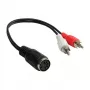Good Connections Adapter audio gniazdo DIN 5-pin na 2 wtyki RCA - 0,2m