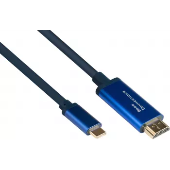 Good Connections GC 4520-CSF015B Przewód adapterowy USB-C na HDMI, 4K@60Hz, 1,5m, czarny
