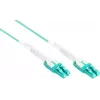 Good Connections OM3 Duplex LC/LC Uniboot światłowodowy kabel krosowy, 50/125µm, LSZH, Aqua, 5m LW-U805LC3