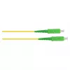 Good Connections OS2 Jednomodowy patchcord światłowodowy SC/SC UPC Simplex 9/125µm LSZH 10m Żółty