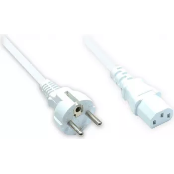 Kabel zasilający Good Connections CEE 7/7 do C13 biały 1,5 m 1501-015W