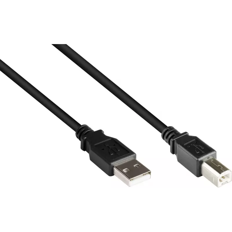 Good Connections USB 2.0 Cable Type A to Type B - Black - 0.5m
