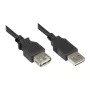 Good Connections przedłużacz USB 2.0 EASY wtyk A na gniazdo A, czarny, 0,5 m