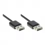 Good Connections Kabel USB 2.0 High-Speed EASY A na A, czarny, 1m (2212-EU010)