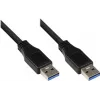 Kabel USB 3.0 Good Connections, Type-A męski do Type-A męski, czarny, 0,5 m 2712-S005
