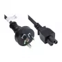 GoodConnections Kabel zasilający AC - Wtyczka australijska do IEC C5 Cloverleaf, 1.8m, Czarny