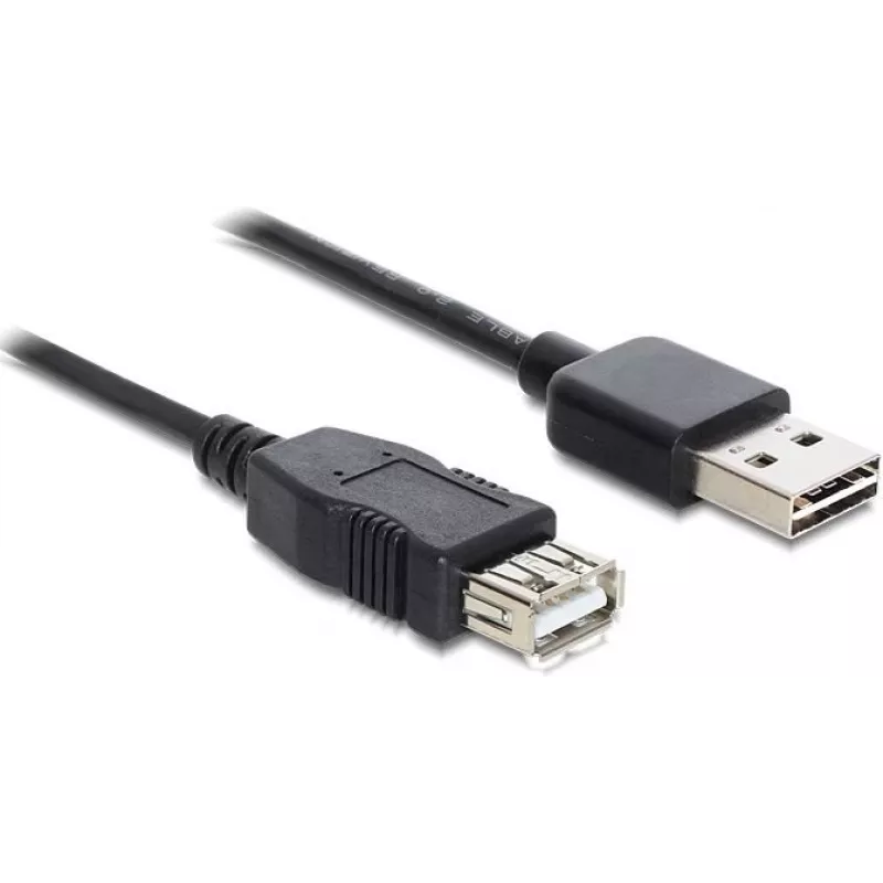 Przewód przedłużający USB 2.0 GoodConnections Alcasa 2511-EU01, USB-A męski do USB-A żeńskiego, 1,8 m, czarny