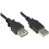 Przewód przedłużający USB 2.0 GoodConnections Alcasa 2511-EU01, USB-A męski do USB-A żeńskiego, 1,8 m, czarny
