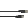 Przewód przedłużający USB 2.0 GoodConnections Alcasa 2511-EU01, USB-A męski do USB-A żeńskiego, 1,8 m, czarny