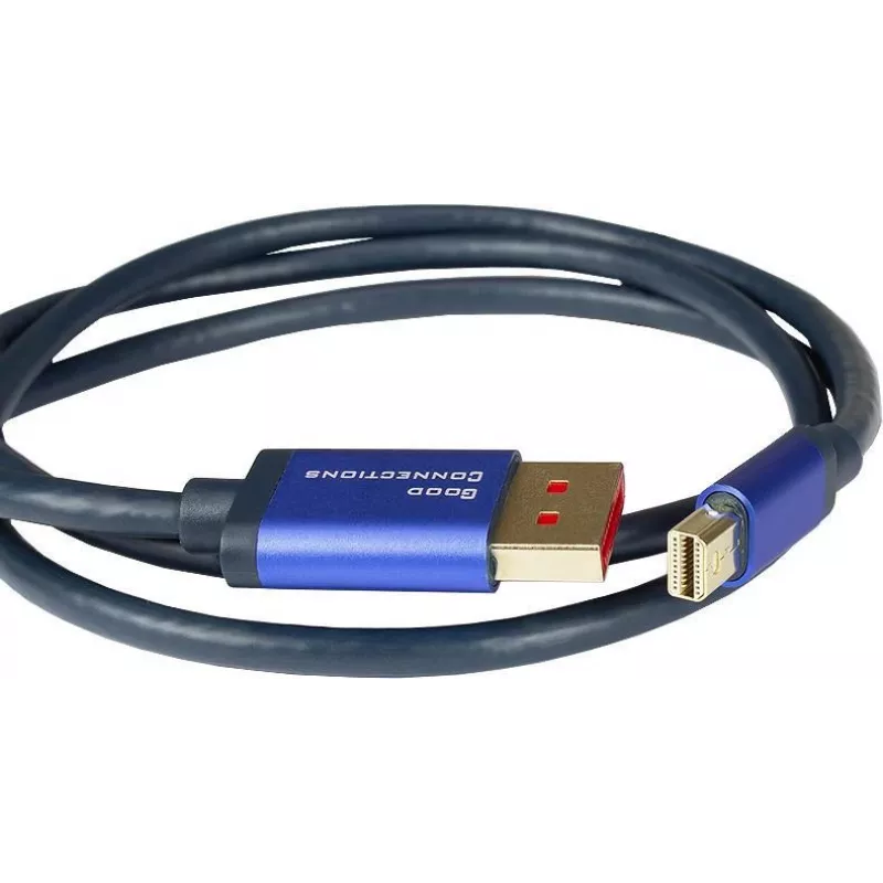 Kabel GoodConnections Alcasa 4824-SF010B Mini DisplayPort na DisplayPort 1m niebieski 4K@60Hz