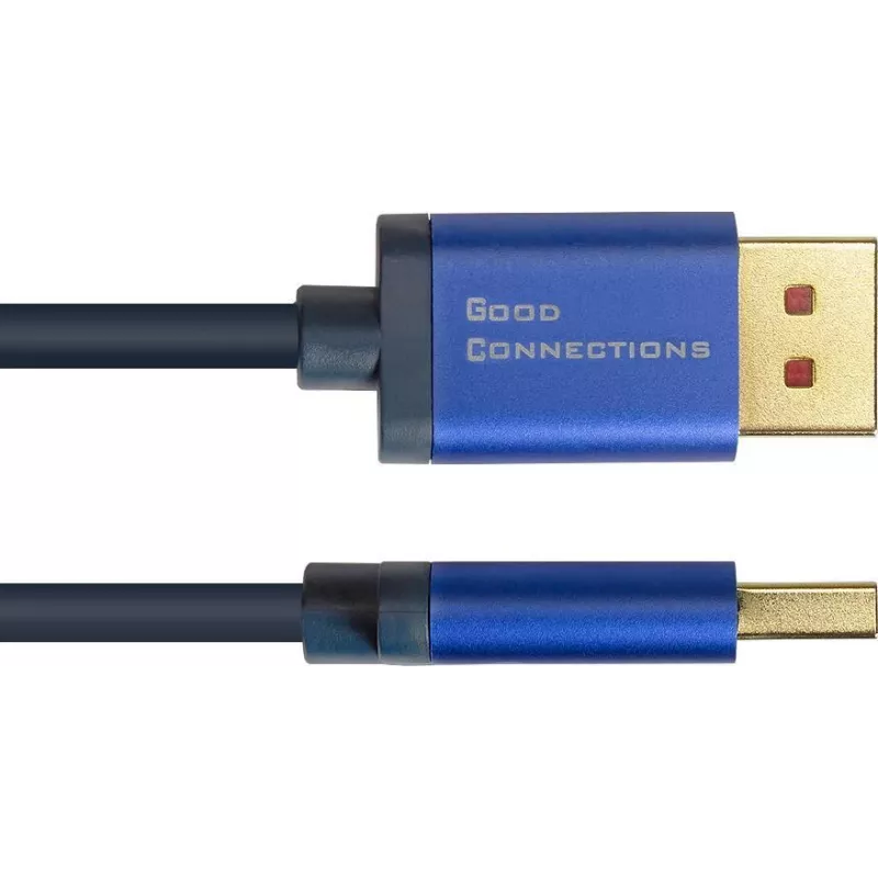Kabel GoodConnections Alcasa 4824-SF010B Mini DisplayPort na DisplayPort 1m niebieski 4K@60Hz