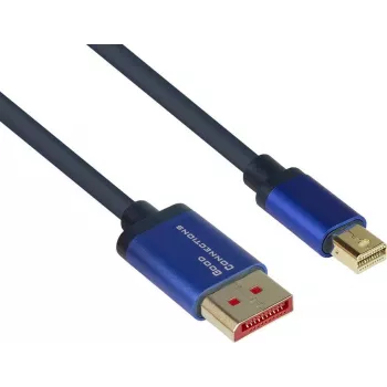 Kabel GoodConnections Alcasa 4824-SF010B Mini DisplayPort na DisplayPort 1m niebieski 4K@60Hz