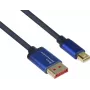 Kabel GoodConnections Alcasa 4824-SF010B Mini DisplayPort na DisplayPort 1m niebieski 4K@60Hz