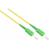 GoodConnections Alcasa LW-S920SASA OS2 jednomodowy kabel krosowy światłowodowy LC na SC, 20 m, żółty, LSZH
