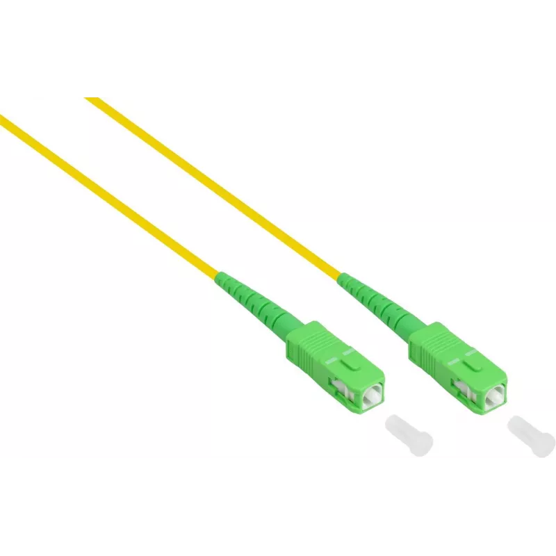 GoodConnections Alcasa LW-S920SASA OS2 jednomodowy kabel krosowy światłowodowy LC na SC, 20 m, żółty, LSZH
