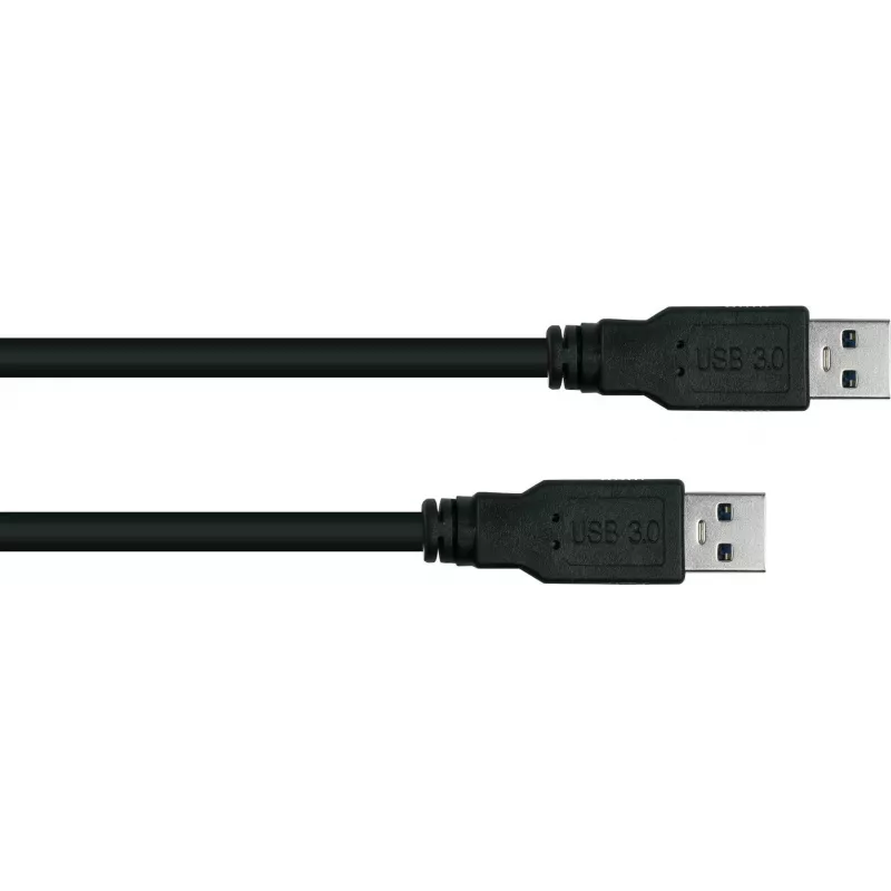GoodConnections Alcasa UK30P-AA-030S USB 3.2 Gen 1 Cable – USB-A do USB-A, 3 m, czarny