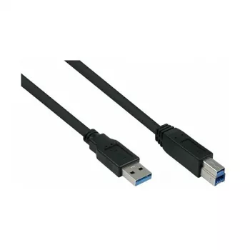 GoodConnections Alcasa UK30P-AB-050S Kabel USB 3.2 Gen 1, USB-A do USB-B, 5m, czarny