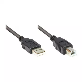 GoodConnections Alcasa Kabel USB 2.0 A/B 1m czarny