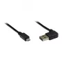 GoodConnections Alcasa Kabel USB 2.0 A do Micro-B 2 m, kątowy, pozłacany