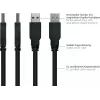 GoodConnections Alcasa USB 3.2 Gen 1 Kabel A na B 1.8m Czarny