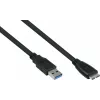 GoodConnections Alcasa Kabel USB 3.2 Gen 1, USB-A do Micro-B, 1,8 m, czarny