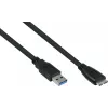 Kabel GoodConnections Alcasa USB 3.2 Gen 1, USB-A na Micro-USB B, 1 m, czarny